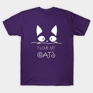 I Love My Cat T-Shirt